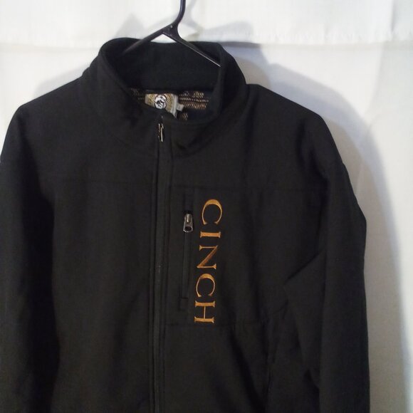 Cinch Full Zip Jacket Men L Western Cowboy Horse Embroidery Black - Picture 8 of 13